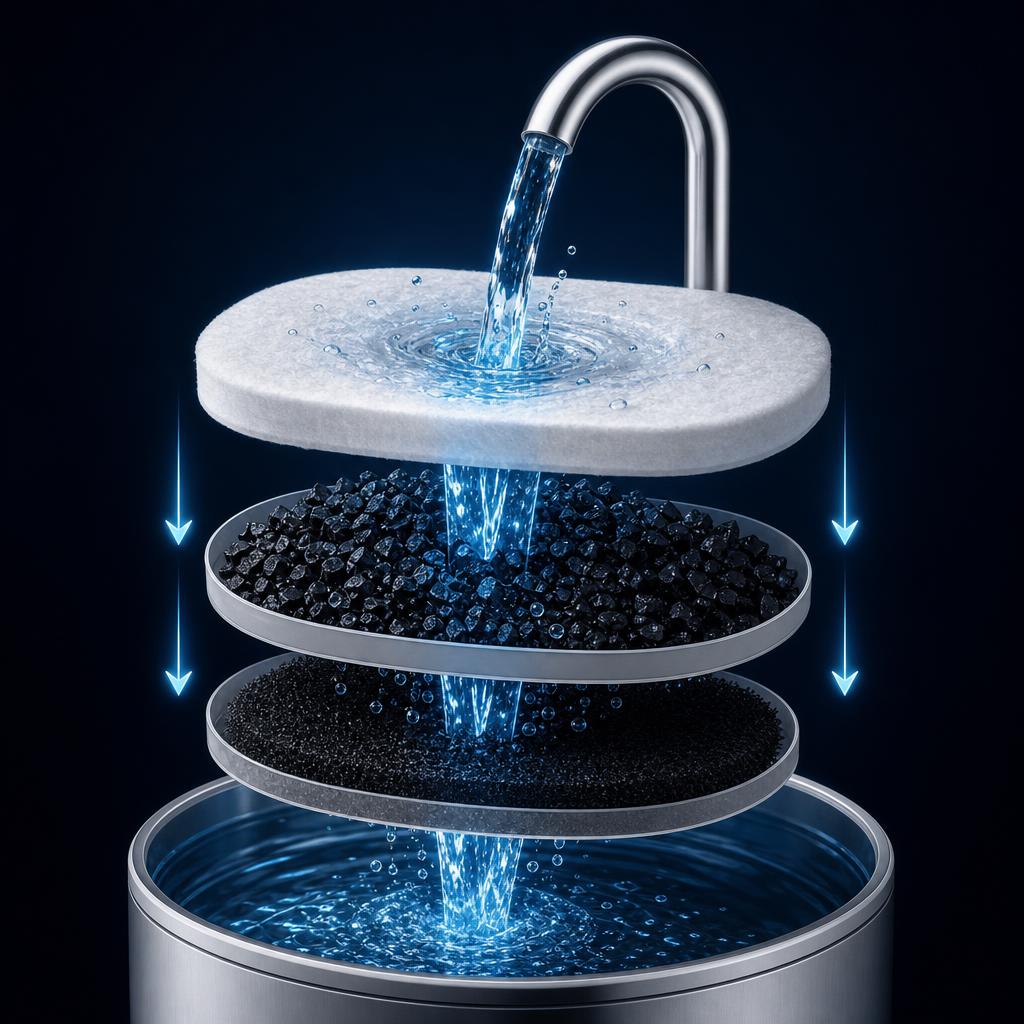 HydraLoop™ Fuente de Agua para Mascotas con Filtro de 4 Etapas 3